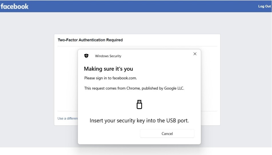 Facebook taps FIDO U2F for stronger login security