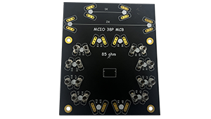 MCIO x4 SI Test Fixture Board, 87ohm, SMA 2.92mm conn