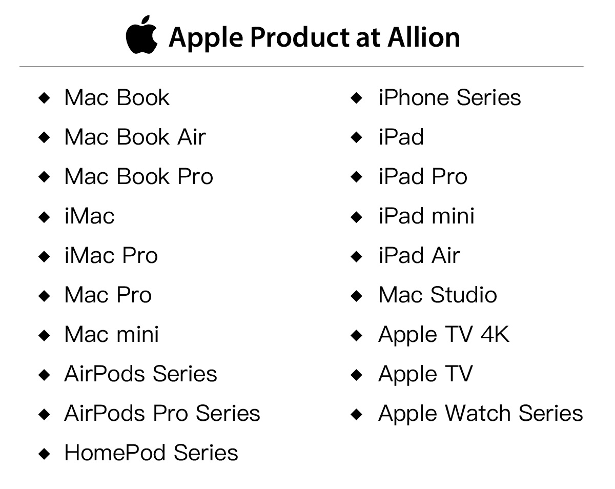 Apple Product at Allion