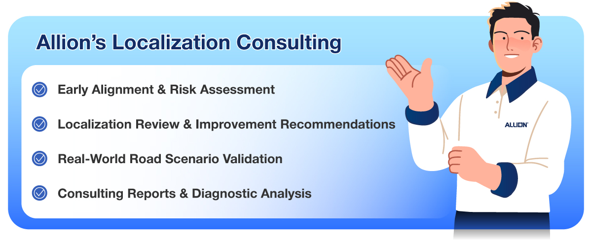 Allion’s Localization Consulting: Full Support from Risk Review to Real-World Execution
