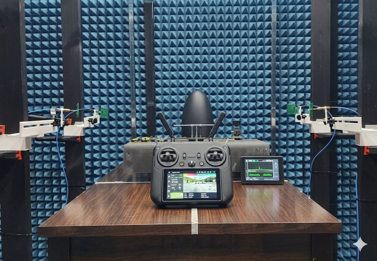Wireless Reliability & Coexistence - tested inside an RF chamber to check connection stability under Wi-Fi/Bluetooth/LTE interference.
